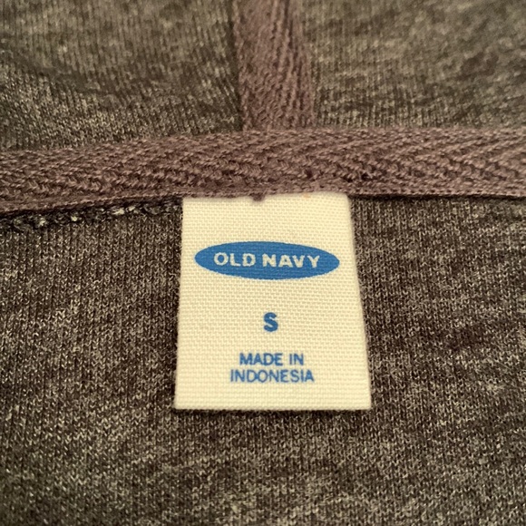 NWOT - Old Navy
Oversized Hooded V-neck Sweatshirt 
Dark Gray (Size S) - Picture 2 of 4